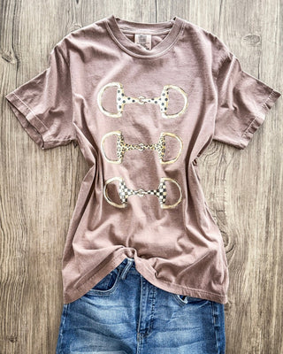 Remy Horse Bit Graphic Tee in Espresso – Apparel from Bronco Western Supply Co.