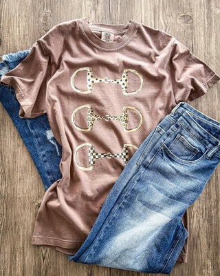 Remy Horse Bit Graphic Tee in Espresso – Apparel from Bronco Western Supply Co.