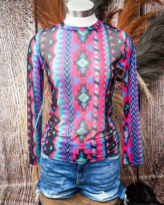 Retro Funk Mesh Top – Shirts & Tops from Bronco Western Supply Co.