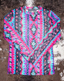 Retro Funk Mesh Top - Shirts & Tops - Rowdy Crowd - Bronco Western Supply Co.