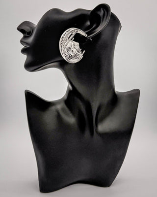 Ridgehorn Steer Crescent Hoop Earrings – Jewelry from Bronco Western Supply Co.