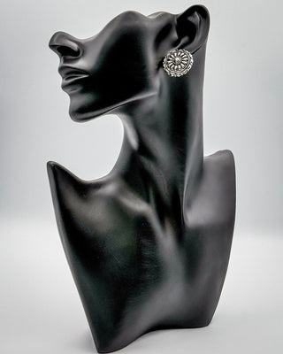 Ridgeview Floral Concho Stud Earrings – Jewelry from Bronco Western Supply Co.