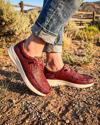 Rio Bloom Feather X Casual Shoes in Rio Red by Twisted X – Women's Shoes from Bronco Western Supply Co.