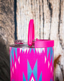 Rodeo Rebel – 40oz Aztec Tumbler with Handle - Gift Items - Lucky & Blessed - Bronco Western Supply Co.