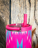 Rodeo Rebel – 40oz Aztec Tumbler with Handle - Gift Items - Lucky & Blessed - Bronco Western Supply Co.
