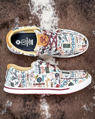 Rodeo Remix Twisted X Hooey Loper Sneaker - Toasted Almond and Multi – Women's Shoes from Bronco Western Supply Co.