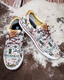 Rodeo Remix Twisted X Hooey Loper Sneaker - Toasted Almond and Multi - Women's Shoes - Twisted X - Bronco Western Supply Co.