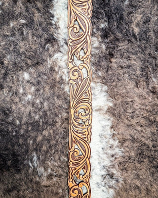 Close up of design on Hooey Rogue belt
