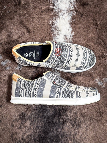 Ronda Twisted X Hooey Slip - On Loper - Taupe & Black - Women's Shoes - Twisted X - Bronco Western Supply Co.