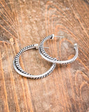 Rope & Rowdy Fashion Hoop Earrings - Jewelry - Blue Tortoise - Bronco Western Supply Co.