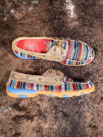 Rory Twisted X Boat Shoe Driving Moc - Serape & Bomber - Women's Shoes - Twisted X - Bronco Western Supply Co.