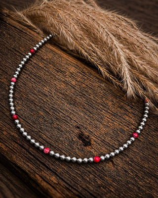 Rosalie Pink Sea Sediment Bead Necklace – Jewelry from Bronco Western Supply Co.