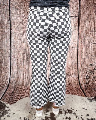 Round The Track Checkered Jeans by Sterling Kreek – Apparel from Bronco Western Supply Co.