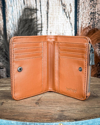 Rowdy Rita Hair - On Wallet in Brown by Trinity Ranch – Purses & Wallets from Bronco Western Supply Co.