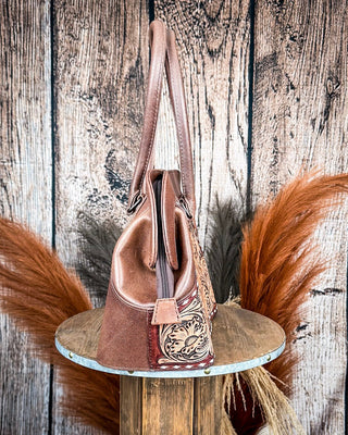 Rowdy Rose Tooled Leather Shoulder Tote Bag – Purses & Wallets from Bronco Western Supply Co.