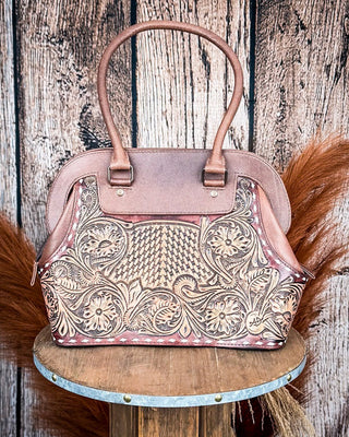 Rowdy Rose Tooled Leather Shoulder Tote Bag – Purses & Wallets from Bronco Western Supply Co.