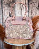 Rowdy Rose Tooled Leather Shoulder Tote Bag - Purses & Wallets - American Darling - Bronco Western Supply Co.