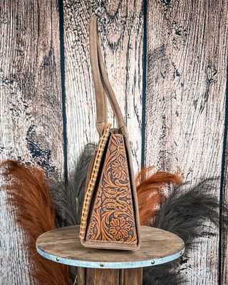 Rowena Tooled Concealed Carry Tote in Brown by Montana West – Purses & Wallets from Bronco Western Supply Co.