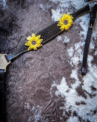 Royal King 3D Sunflower Breast Collar – Breast Collars from Bronco Western Supply Co.