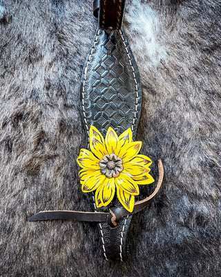 Royal King 3D Sunflower Single Ear Headstall – Headstalls & Accessories from Bronco Western Supply Co.