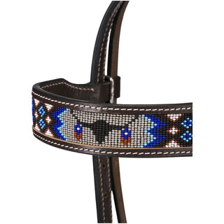 Royal King Beaded Longhorn Browband Headstall – Headstalls & Accessories from Bronco Western Supply Co.