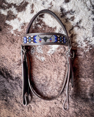 Royal King Beaded Longhorn Browband Headstall – Headstalls & Accessories from Bronco Western Supply Co.