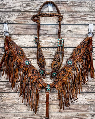 Royal King - Selena Headstall and Breastcollar Set – Horse Tack from Bronco Western Supply Co.