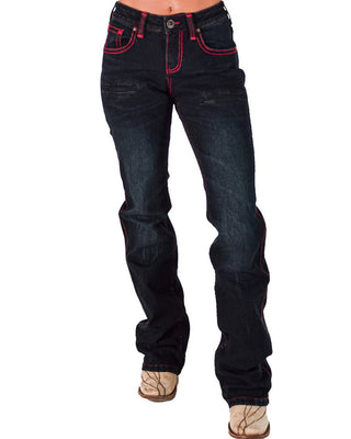 Ruby Natural Waist Bootcut Jeans by Cowgirl Tuff – Apparel from Bronco Western Supply Co.
