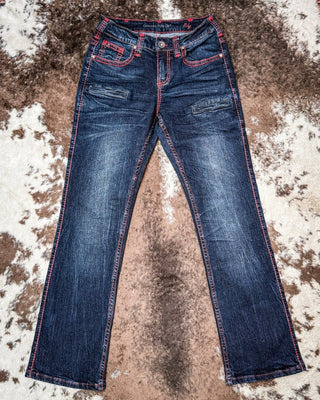 Ruby Natural Waist Bootcut Jeans by Cowgirl Tuff – Apparel from Bronco Western Supply Co.