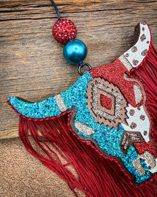 Ruby Riot Bull Skull Car Freshie in Tipsy Cowboy – Accessories from Bronco Western Supply Co.