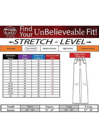 Rustee DFMI Wide Leg Trouser Jeans By Cowgirl Tuff by Cowgirl Tuff – Apparel from Bronco Western Supply Co.