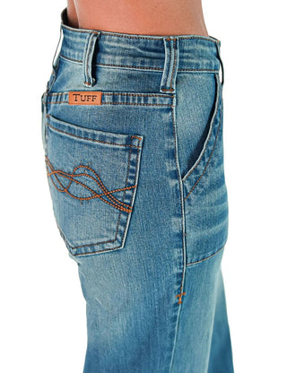 Rustee DFMI Wide Leg Trouser Jeans By Cowgirl Tuff by Cowgirl Tuff – Apparel from Bronco Western Supply Co.