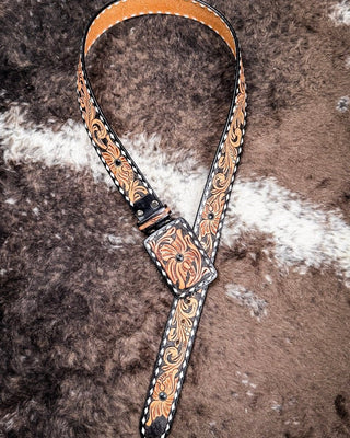 belt on cow hide