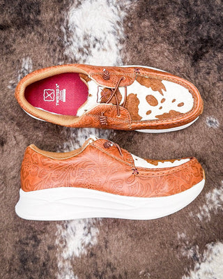 Sable Twisted X Feather X Slip - On Shoe - Cowhide Multi and Brown Patina – Women's Shoes from Bronco Western Supply Co.