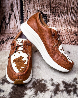 Sable Twisted X Feather X Slip - On Shoe - Cowhide Multi and Brown Patina – Women's Shoes from Bronco Western Supply Co.