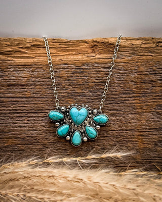 Saddle Bloom Heart Necklace – Jewelry from Bronco Western Supply Co.