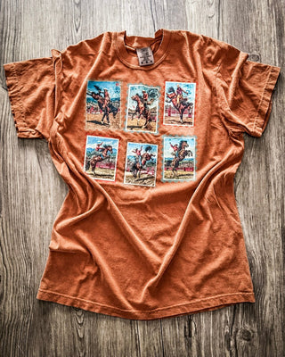 Saddle Post Rodeo Graphic Tee – Apparel from Bronco Western Supply Co.