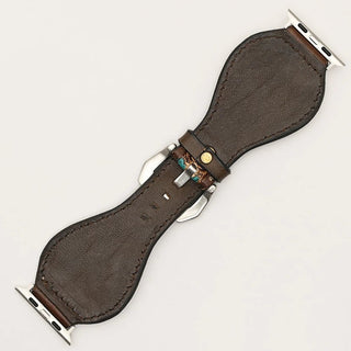 Saguaro Sunset Tooled Leather Smart Watch Band by American Darling – Accessories from Bronco Western Supply Co.