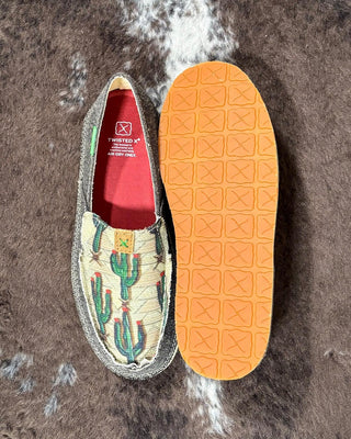 Saguaro Twisted X Slip - On Loafer - Dust & Cactus Print – Women's Shoes from Bronco Western Supply Co.