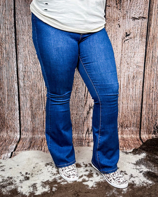 Saloon Stretch Five Button Flare Jeans - Medium Wash – Apparel from Bronco Western Supply Co.