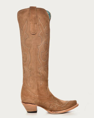 Sand Solstice Tall Suede Snip Toe Boots in Sand by Corral Boots – Women's Boots from Bronco Western Supply Co.
