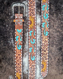Savanna Bloom Leather Belt - Accessories - American Darling - Bronco Western Supply Co.