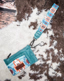Savannah Aztec Card Holder in Turquoise by Wrangler - Purses & Wallets - Montana West - Bronco Western Supply Co.