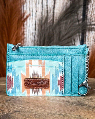 Savannah Aztec Card Holder in Turquoise by Wrangler – Purses & Wallets from Bronco Western Supply Co.