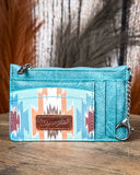 Savannah Aztec Card Holder in Turquoise by Wrangler - Purses & Wallets - Montana West - Bronco Western Supply Co.