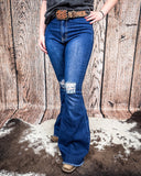 Shannon Flare Jeans - Midnight - Apparel - Denim Zone USA - Bronco Western Supply Co.