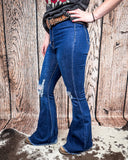 Shannon Flare Jeans - Midnight - Apparel - Denim Zone USA - Bronco Western Supply Co.