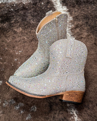 Shay Jewells Bootie in Silver by Roper – Women's Shoes from Bronco Western Supply Co.