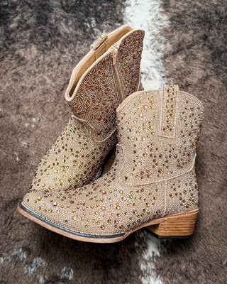 Shay Jewells Bootie in Tan by Roper – Women's Shoes from Bronco Western Supply Co.