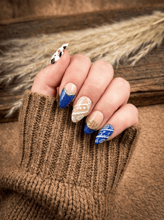 Short Almond Western Press-On Nails – Press-on Nails from Bronco Western Supply Co.